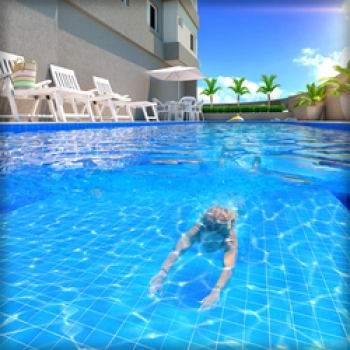 Apartamentos com piscinas condomínio no Bosque Maia - Guarulhos